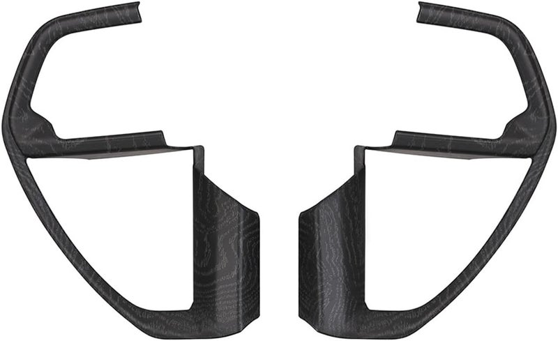 BORUIEN For Toyota Tacoma 2024 2025 and 4Runner 2025 Interior Accessories Center Console ABS Dashboard Cover Decor StylingTrim (Black Wood Grain, Steering Decor) - Image 3